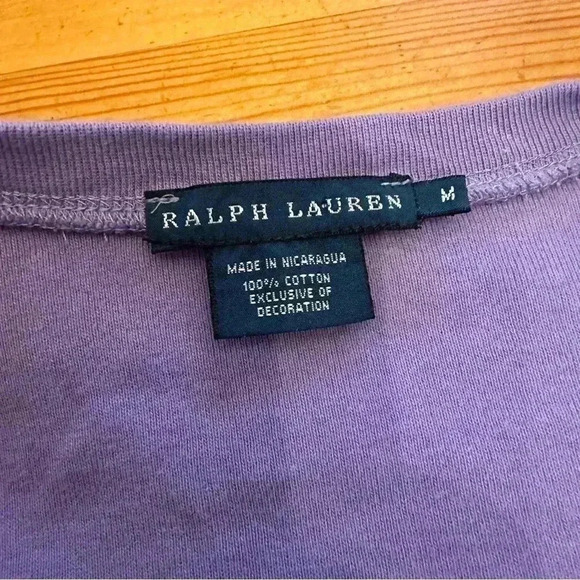Polo Ralph Lauren v neck T-shirt women M - Picture 4 of 5